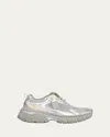 Golden Goose Starlight Chunky Rubber Sole Sneakers In Silver/gold