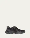 Golden Goose Mens Black Lightstar Leather And Mesh Low-top Trainers In Black