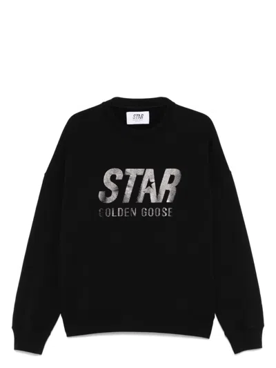 GOLDEN GOOSE MEN'S LOGO COTTON SWEATSHIRT