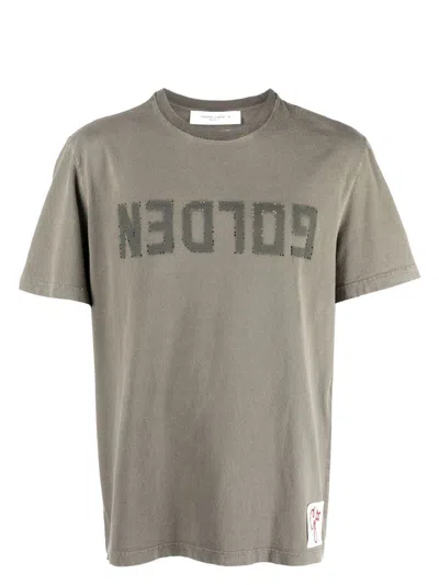 GOLDEN GOOSE MEN'S LOGO COTTON T-SHIRT