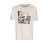 Golden Goose Regular Fit Vintage Treatment Slub Jersey T-shirt In Neutral