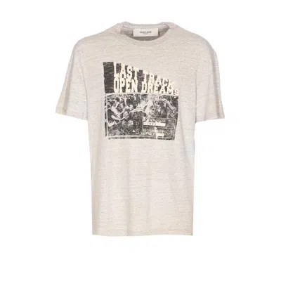GOLDEN GOOSE GOLDEN GOOSE MEN LOGO PRINTED T-SHIRT