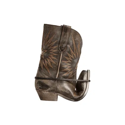 Golden Goose Men's Low Wish Star Boots In Brown