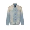 Golden Goose 'mackenzie' Denim Jacket Featuring Faded Effect In Blue