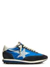 Golden Goose Deluxe Brand Running Marathon Nylon Upper Suede Sneakers In Blue