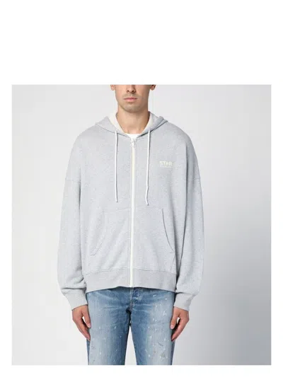 GOLDEN GOOSE MEN'S MELANGE ZIP SWEATSHIRT