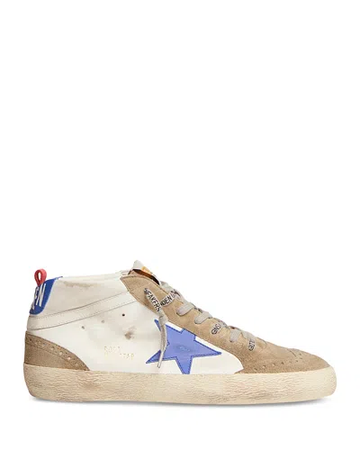 Golden Goose Men's Mid Star Low Top Leather Sneakers In Multi