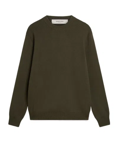 GOLDEN GOOSE GOLDEN GOOSE DELUXE BRAND LOGO DETAILED CREWNECK JUMPER