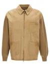 Golden Goose 'neil' Collar Jacket With Ribbed Accents