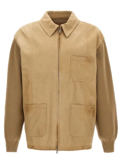 Golden Goose Men's Neil Jacket In Brown