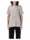 Golden Goose Men's Printed T-shirt In Grey Melange