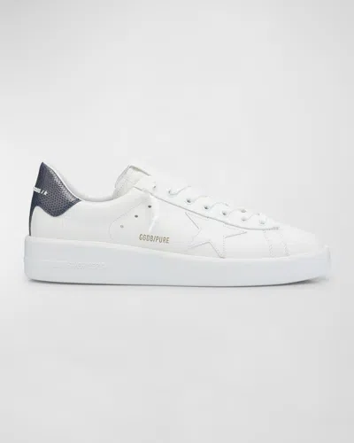 GOLDEN GOOSE MEN'S PURE STAR LEATHER LOW-TOP SNEAKERS