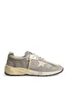 Golden Goose Dad-star Running Trainers In Grey/silver