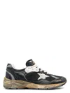 Golden Goose Running Dad Net And Nappa Upper Suede Star Shoes In Blacksilvr