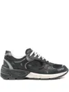 Golden Goose Black Leather And Mesh Running Dad Sneakers In Black