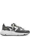 Golden Goose Men Running Sole Leather Sneakers In Multicolor