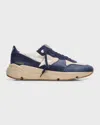 Golden Goose Deluxe Brand Star Patch Panelled Sneakers In Medieval Bluecr