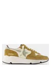 Golden Goose Running Sole Nappa Upper Suede Toe In Beige White,brown,grey