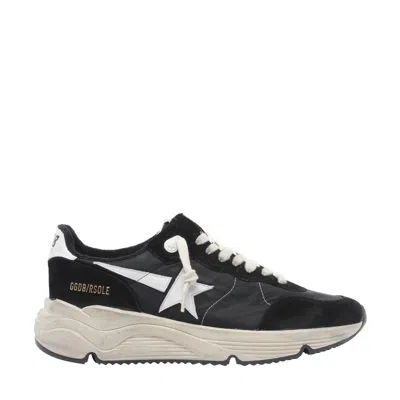 Golden Goose Men Running Sole Sneakers In Black