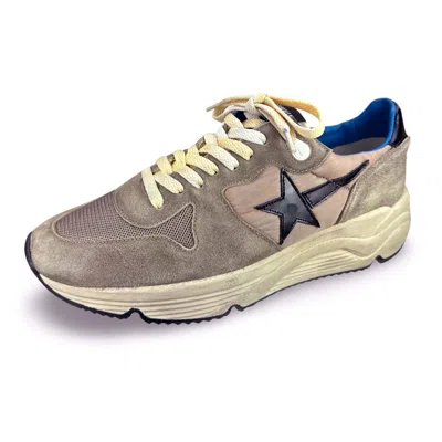 Pre-owned Golden Goose Men's Shoes Running Sole Nylon Retro Trainer In Tobacco