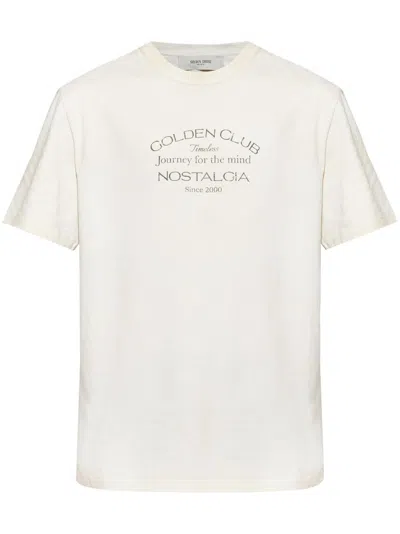 Golden Goose Men Slogan-print T-shirt In White