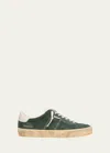 Golden Goose Soul Star Suede Linguetta E Tallone Pelle In Green