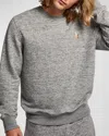 Golden Goose Men's Star Cotton-stretch Sweatshirt In Medium Grey Melange/