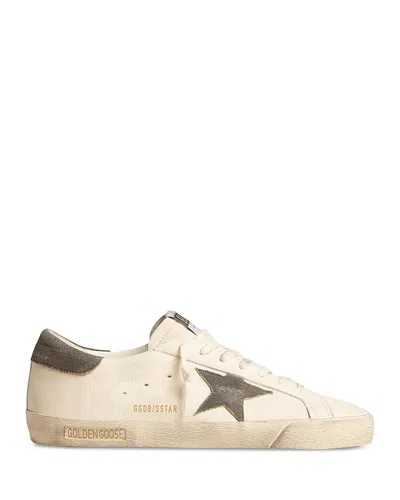 Golden Goose Men's Super Star Lace Up Sneakers In White