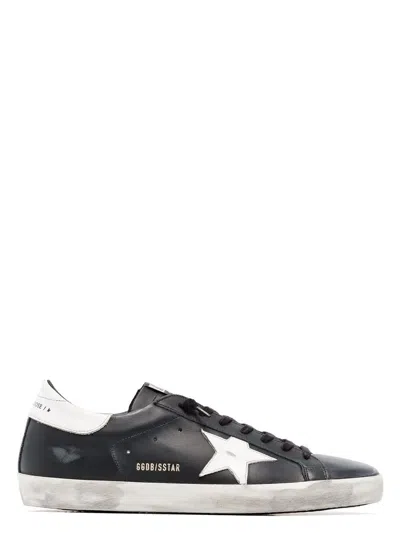GOLDEN GOOSE MEN'S SUPER-STAR LEATHER SNEAKERS