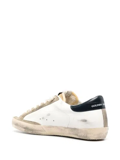 Golden Goose Men "super Star" Leather Upper Foam Tongue Skate Star Shiny Leather Heel Sneakers