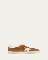 Golden Goose Super-star Sneakers In Tobacco/cream