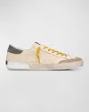 GOLDEN GOOSE MEN'S SUPER-STAR PENSTAR LEATHER LOW-TOP SNEAKERS