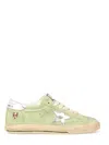 Golden Goose Sneakers Super-star With List Destroyed In Green
