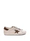 Golden Goose White Lace Up Sneakers In Multi