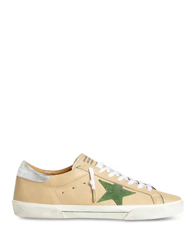 Golden Goose Men's Super Star Sneakers In Nude