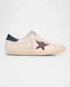 Golden Goose Men's Superstar Leather And Suede Low-top Sneakers In White/ice/dark Blue/
