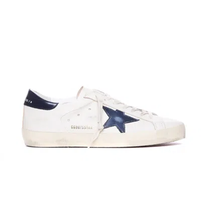 Golden Goose Men Superstar Sneakers In Blue