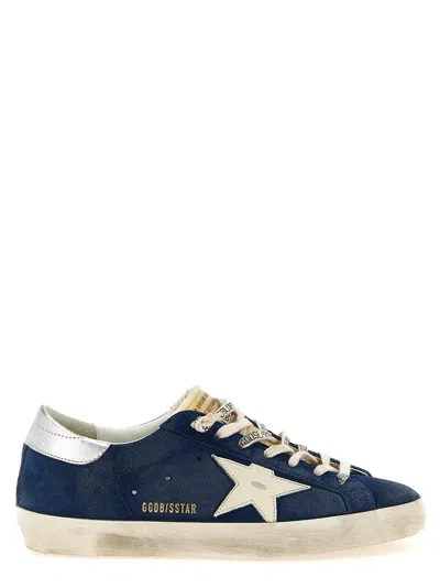 Golden Goose Deluxe Brand Men Blue Suede Superstar Classic Sneakers