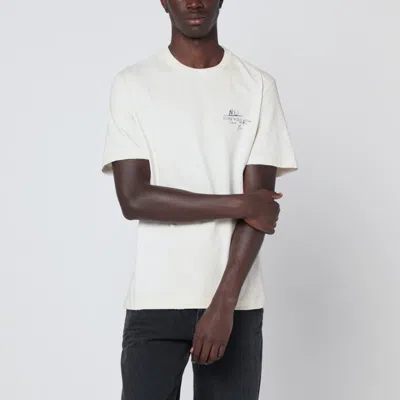 Golden Goose Men's Vintage-effect Cotton T-shirt In White