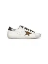 Golden Goose Men White Leather Super-star Sneakers In White