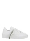 Golden Goose Men White Low Top Sneakers With Lace Detail With Logo Lettering In Ecoleather Man In Multi
