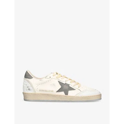 Golden Goose Men's White Men's Ball Star Star-applique Leather Low-top Trainers