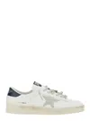Golden Goose Men White Sneakers With Star Detail In Leather Man In Multi