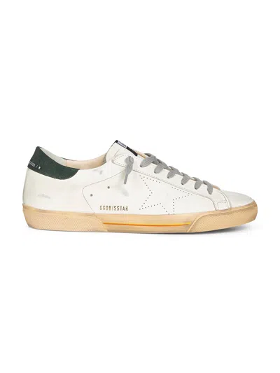 GOLDEN GOOSE GOLDEN GOOSE MEN WHITE SUPER-STAR SNEAKERS
