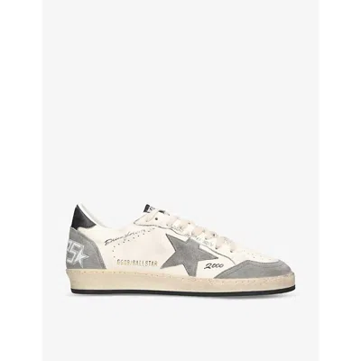 Golden Goose Men's Ball Star Star-applique Leather Low-top Trainers In White/comb