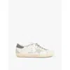 Golden Goose Mens  Superstar Spur Star-patch Leather Trainers In White/comb