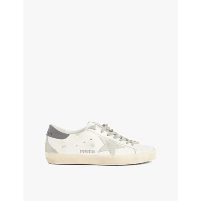 Golden Goose Mens  Superstar Spur Star-patch Leather Trainers In White/comb
