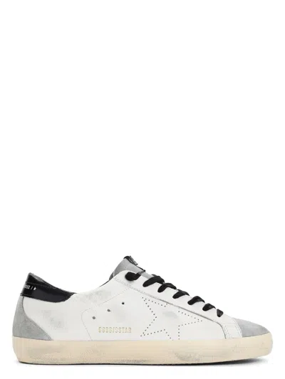 Golden Goose Men's White/gray/black Super-star Low-top Sneaker | Size 39 | Gmf00262f006895