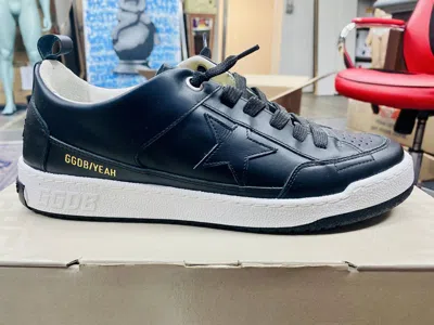 Golden Goose Men Yeah Low-top Sneakers In Black In Blue