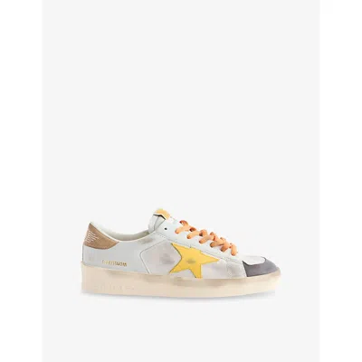 Golden Goose Mens Beige Comb Stardan Leather Trainers Eur 40 / 6 Uk In Sand